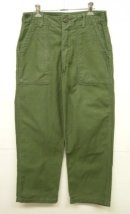 画像: 70'S アメリカ軍 US ARMY "OG107" コットンサテン ベイカーパンツ W32L29 (VINTAGE) 「Bottoms」 入荷しました。