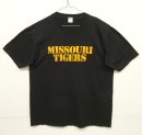 画像: 80'S MISSOURI TIGERS シングルステッチ 両面プリント 半袖 Tシャツ ブラック USA製 (VINTAGE) 「T-Shirt」 入荷しました。