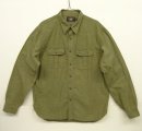 画像: RRL チンスト & マチ付き コットン ワークシャツ オリーブ (USED) 「L/S Shirt」 入荷しました。