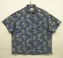 画像: 90'S J.CREW 旧タグ 半袖 ボタンダウン ボックスシャツ ネイビーベース魚柄 (VINTAGE) 「S/S Shirt」 入荷しました。