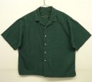 画像: 90'S J.CREW 旧タグ 半袖 オープンカラーシャツ ダークグリーン (VINTAGE) 「S/S Shirt」 入荷しました。