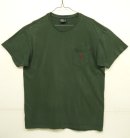 画像: 90'S RALPH LAUREN シングルステッチ 耳付きポケット付き 半袖 Tシャツ ダークグリーン (VINTAGE) 「T-Shirt」 入荷しました。