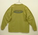 画像: 90'S PATAGONIA 黒タグ オーバルロゴ バックプリント 長袖 Tシャツ ピスタチオ USA製 (VINTAGE) 「T-Shirt」 入荷しました。