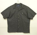 画像: 90'S RALPH LAUREN POLO GOLF "CALDWELL" コットン 半袖 オープンカラーシャツ グラフチェック (VINTAGE) 「S/S Shirt」 入荷しました。