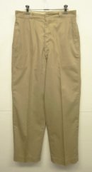 画像: 60'S アメリカ軍 US ARMY コットン/ポリ チノパンツ PRENTICEアルミジップ (VINTAGE) 「Bottoms」 入荷しました。