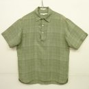 画像: 90'S PERRY ELLIS リネン 半袖 プルオーバーシャツ ライトグリーン/カスリ柄 (VINTAGE) 「S/S Shirt」 入荷しました。