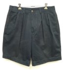 画像: 90'S PERRY ELLIS コットン ツープリーツ入り チノショーツ ネイビー (VINTAGE) 「Shorts」 入荷しました。