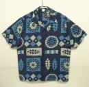 画像: 90'S PERRY ELLIS シルク/コットン 半袖 オープンカラーシャツ ネイビーベース/総柄 (VINTAGE) 「S/S Shirt」 入荷しました。