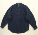 画像: 90'S RALPH LAUREN "POSTBOY" ツイル 長袖 バンドカラーシャツ ネイビー (VINTAGE) 「L/S Shirt」 入荷しました。