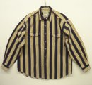 画像: 90'S EDDIE BAUER "ELKHORN CANVAS" 長袖 ワークシャツ ストライプ (VINTAGE) 「L/S Shirt」 入荷しました。