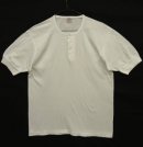 画像: 50'S RACE BRAND 袖リブ付き ヘンリーネック Tシャツ ホワイト (DEADSTOCK) 「T-Shirt」 入荷しました。