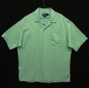 画像: 90'S RALPH LAUREN 裾ロゴ入り シルク/リネン 半袖 オープンカラーシャツ ミント (VINTAGE) 「S/S Shirt」 入荷しました。