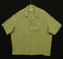 画像: PERRY ELLIS シルク 半袖 オープンカラーシャツ ライトグリーン (VINTAGE) 「S/S Shirt」 入荷しました。