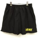 画像: アメリカ軍 US ARMY APFU ナイロン トレーニングショーツ BLACK (USED) 「Shorts」 入荷しました。