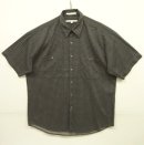 画像: 90'S PERRY ELLIS コットン 半袖 シャツ チャコールベース/幾何学柄 (VINTAGE) 「S/S Shirt」 入荷しました。