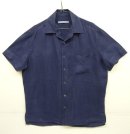 画像: HEMMOND リネン 半袖 イタリアンカラーシャツ ネイビー (VINTAGE) 「S/S Shirt」 入荷しました。