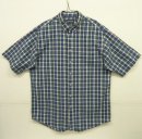 画像: 90'S LANDS' END シアサッカー 半袖 BDシャツ チェック柄 (VINTAGE) 「S/S Shirt」 入荷しました。