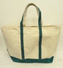 画像: 80'S LL Bean 単色タグ キャンバス トートバッグ グリーン/オフホワイト USA製 (VINTAGE) 「Bag」 入荷しました。