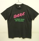 画像: 90'S D.A.R.E.シングルステッチ バックプリント入り 半袖 Tシャツ ブラック USA製 (VINTAGE) 「T-Shirt」 入荷しました。