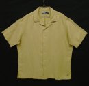 画像: 90'S RALPH LAUREN 裾ロゴ入り シルク/リネン 半袖 オープンカラーシャツ ベージュ (VINTAGE) 「S/S Shirt」 入荷しました。