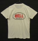 画像: 70'S BELL HELMETS 染み込みプリント シングルステッチ 半袖 Tシャツ ホワイト (VINTAGE) 「T-Shirt」 入荷しました。