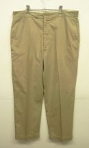 画像: 60'S アメリカ軍 US ARMY コットン/ポリ チノパンツ RAPIDアルミジップ (VINTAGE) 「Bottoms」 入荷しました。