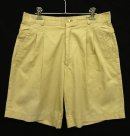 画像: GREEN LEAVES アジャスター付き ツープリーツ チノショーツ ベージュ イタリア製 (VINTAGE) 「Shorts」 入荷しました。