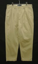 画像: 90'S RALPH LAUREN "ANDREW PANT" ツープリーツ チノパンツ ベージュ (VINTAGE) 「Bottoms」 入荷しました。