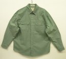 画像: 00'S LL Bean キャンバス 長袖 ワークシャツ ライトグリーン (VINTAGE) 「L/S Shirt」 入荷しました。