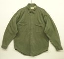 画像: 90'S LL Bean ツイル 長袖 ワークシャツ オリーブ カナダ製 (VINTAGE) 「L/S Shirt」 入荷しました。