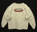 画像: 90'S PATAGONIA 黒タグ オーバルロゴ バックプリント 長袖 Tシャツ ホワイト USA製 (VINTAGE) 「T-Shirt」 入荷しました。