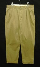 画像: 90'S RALPH LAUREN "ANDREW PANT" ツープリーツ チノパンツ カーキ (VINTAGE) 「Bottoms」 入荷しました。