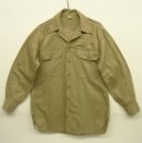 画像: 50'S アメリカ軍 US ARMY エポレット無し ガスフラップ & マチ付き チノシャツ (VINTAGE) 「L/S Shirt」 入荷しました。