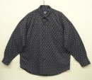 画像: 90'S GAP 旧タグ 抜染プリント ポプリン レギュラーカラーシャツ ネイビーベース/小紋柄 (VINTAGE) 「L/S Shirt」 入荷しました。