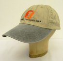 画像: ANCHORAGE'S COMMUNITY BANK コットン ベースボールキャップ ベージュ/チャコール (USED) 「Cap」 入荷しました。