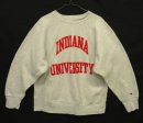 画像: 80'S CHAMPION "INDIANA UNIVERSITY" トリコタグ リバースウィーブ グレー USA製 (VINTAGE) 「Sweat Shirt」 入荷しました。