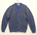 画像: 70'S CRESLAN & RAYON アクリル/レーヨン 猫目ボタン カーディガン ミックスブルー (VINTAGE) 「Knit」 入荷しました。