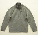 画像: 19'S PATAGONIA "BETTER SWEATER 1/4ZIP" プルオーバー フリースジャケット ヘザーグレー (USED) 「Jacket」 入荷しました。