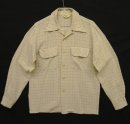 画像: 50'S D'ORO DESIGNS レーヨン/ステッチ入り オープンカラーシャツ チェック柄 (VINTAGE) 「L/S Shirt」 入荷しました。