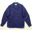 画像: 50'S ARROW "GABANARO" レーヨン オープンカラーシャツ ネイビー (VINTAGE) 「L/S Shirt」 入荷しました。