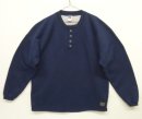 画像: 90'S RUSSELL ATHLETIC メタルボタン ヘンリーネック スウェットシャツ ネイビー USA製 (VINTAGE) 「Sweat Shirt」 入荷しました。