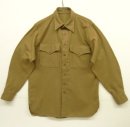 画像: 40'S アメリカ軍 USMC ウール サービスシャツ ダークベージュ (VINTAGE) 「L/S Shirt」 入荷しました。