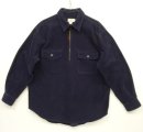 画像: 90'S J.CREW 旧タグ 太畝コーデュロイ ハーフジップ プルオーバーシャツ ネイビー (VINTAGE) 「L/S Shirt」 入荷しました。