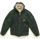 画像: 00'S CARHARTT 裏地ボア付き フード付き ダックジャケット ダークグリーン (VINTAGE) 「Jacket」 入荷しました。