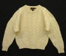 画像: 90'S EDDIE BAUER 黒タグ ケーブル編み アランセーター ナチュラル (VINTAGE) 「Knit」 入荷しました。