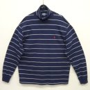 画像: 90'S RALPH LAUREN コットン タートルネック ロンT ネイビー/ホワイト ボーダー (VINTAGE) 「T-Shirt」 入荷しました。