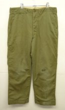 画像: 40'S アメリカ軍 US ARMY 裏地ウール サイドダブルステッチ ボタンフライ チノパンツ (VINTAGE) 「Bottoms」 入荷しました。