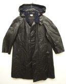 画像: 90'S フランス軍 フード付き 襟ウール ラバーコート ブラック (VINTAGE) 「Jacket」入荷しました。