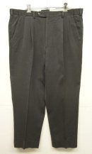 画像: 80'S SAKS FIFTH AVENUE ウール ツープリーツ トラウザーズ チャコール カナダ製 (VINTAGE) 「Bottoms」入荷しました。