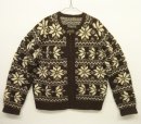 画像: 70'S UNKNOWN ウール コンチョボタン付き ジップセーター TALONジップ 雪柄 (VINTAGE) 「Knit」入荷しました。